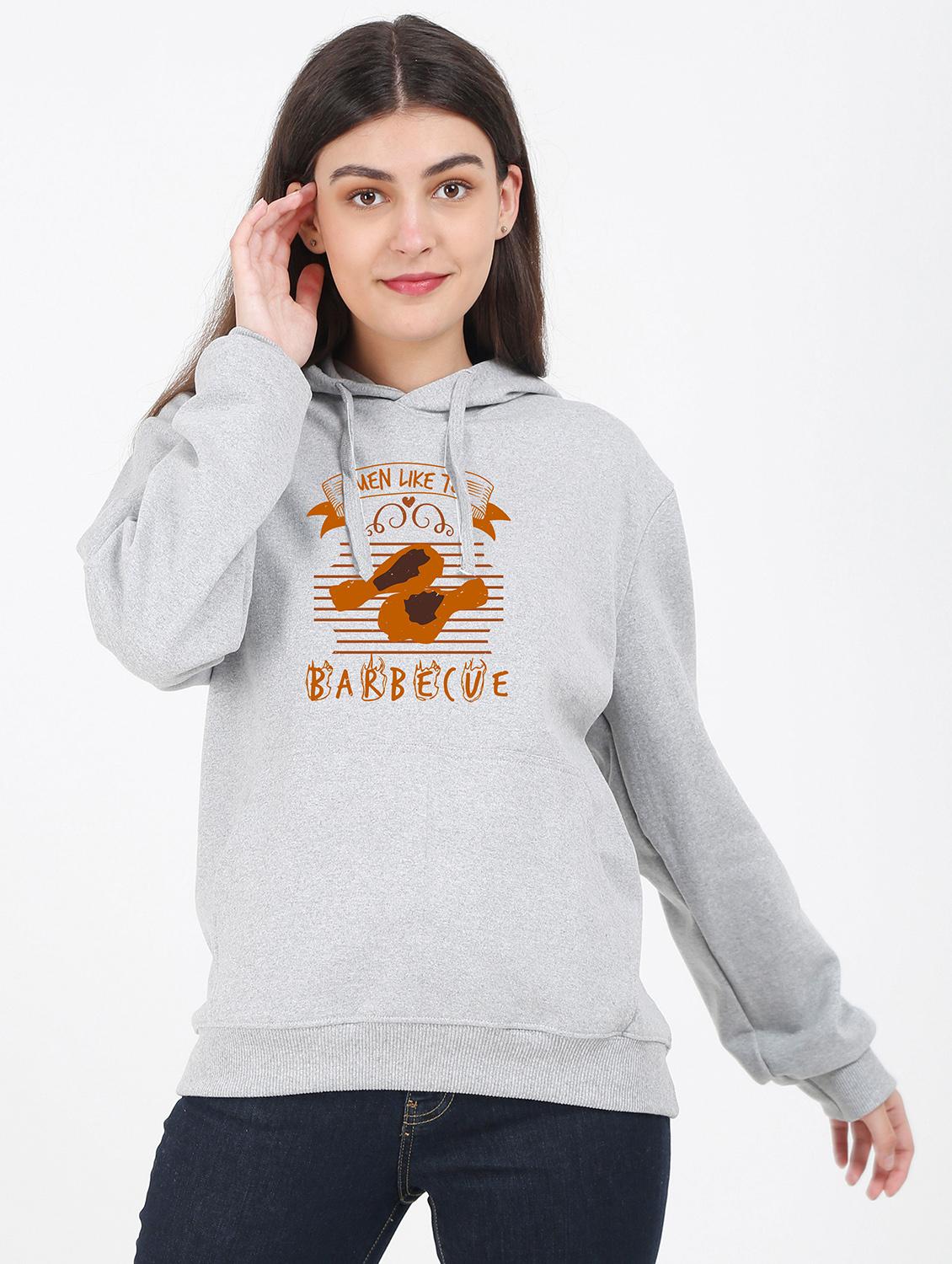 hooded neck graphic sweatshirt - 17971828 -  Zoom Image - 0