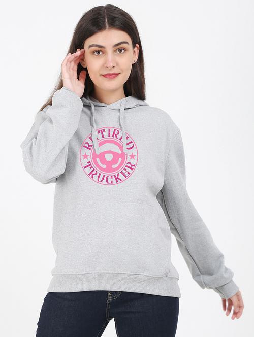 hooded neck graphic sweatshirt - 17971848 -  Standard Image - 0
