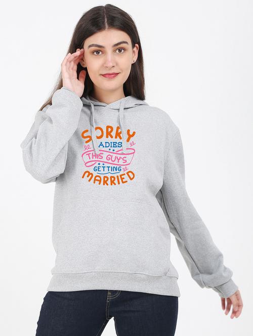 hooded neck graphic sweatshirt - 17971857 -  Standard Image - 0