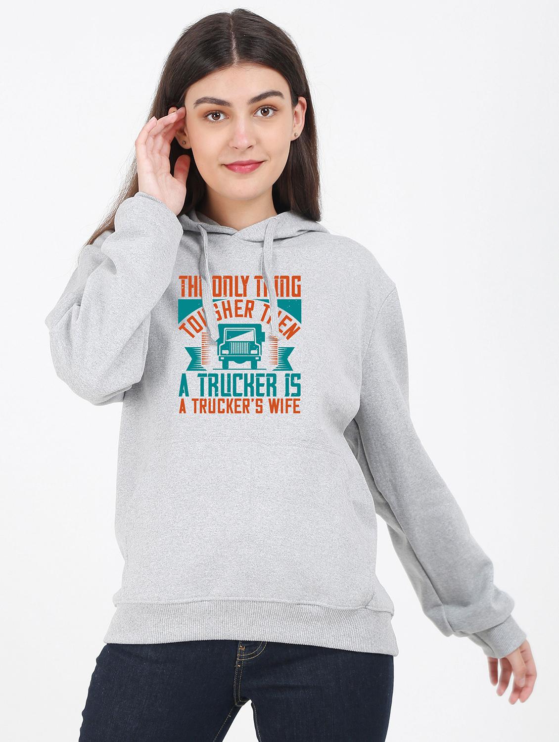 hooded neck graphic sweatshirt - 17971871 -  Zoom Image - 0