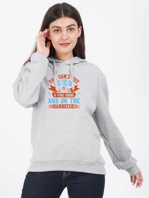 hooded neck graphic sweatshirt - 17971872 - Standard Image - 0
