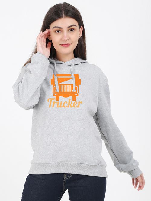 hooded neck graphic sweatshirt - 17971878 - Standard Image - 0