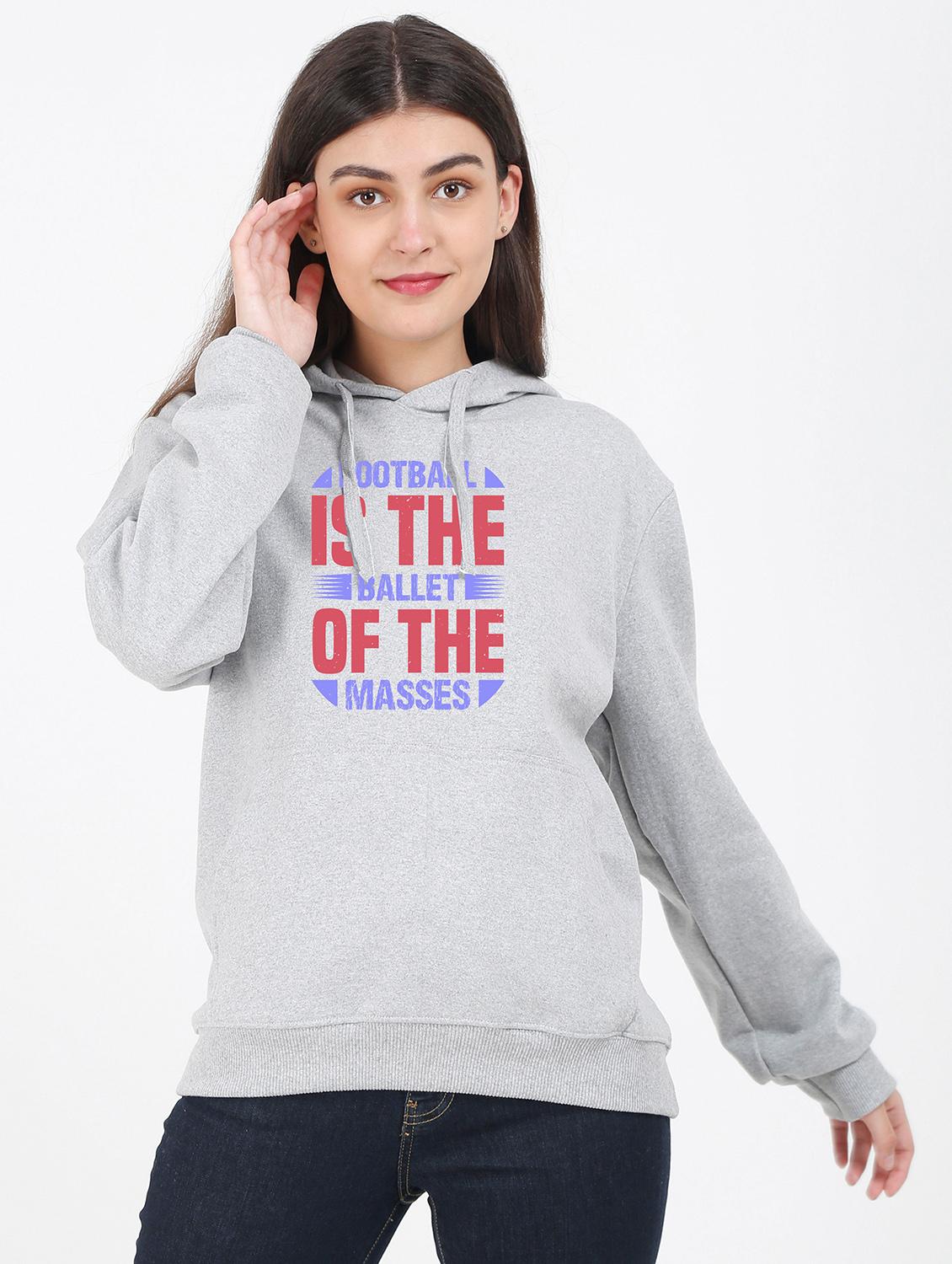 hooded neck graphic sweatshirt - 17971902 - Zoom Image - 0