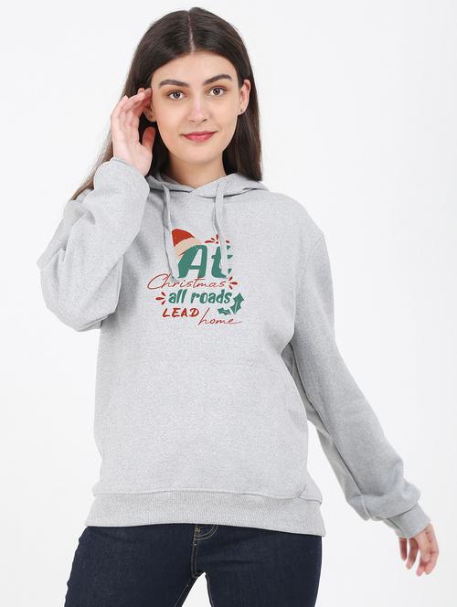 hooded neck graphic sweatshirt - 17971944 -  Standard Image - 0