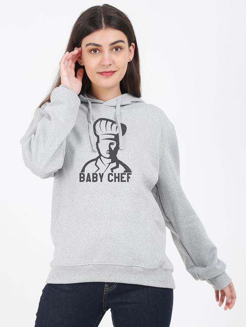hooded neck graphic sweatshirt - 17971948 - Standard Image - 0