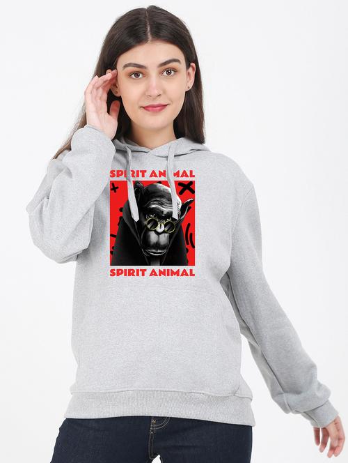 hooded neck graphic sweatshirt - 17972021 -  Standard Image - 0