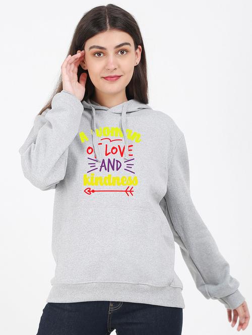 hooded neck graphic sweatshirt - 17972035 -  Standard Image - 0