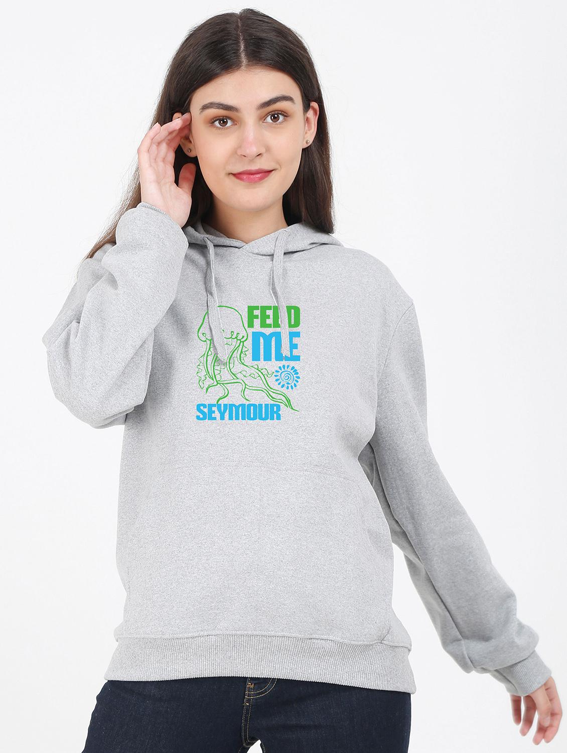 hooded neck graphic sweatshirt - 17972042 -  Zoom Image - 0
