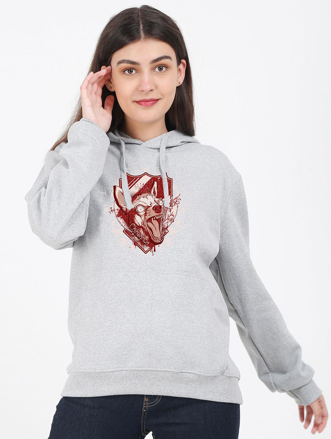 hooded neck graphic sweatshirt - 17972088 - Zoom Image - 0
