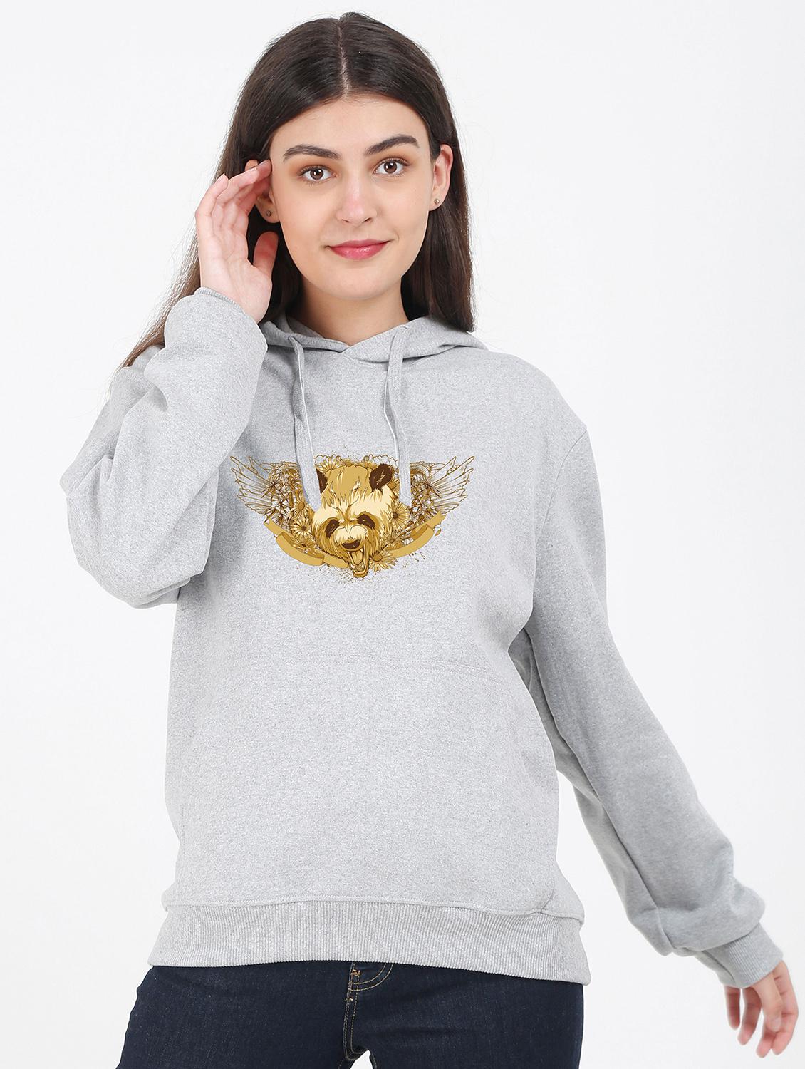 hooded neck graphic sweatshirt - 17972093 -  Zoom Image - 0