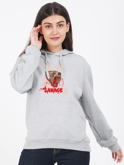 hooded neck graphic sweatshirt - 17972098 - Standard Image - 0
