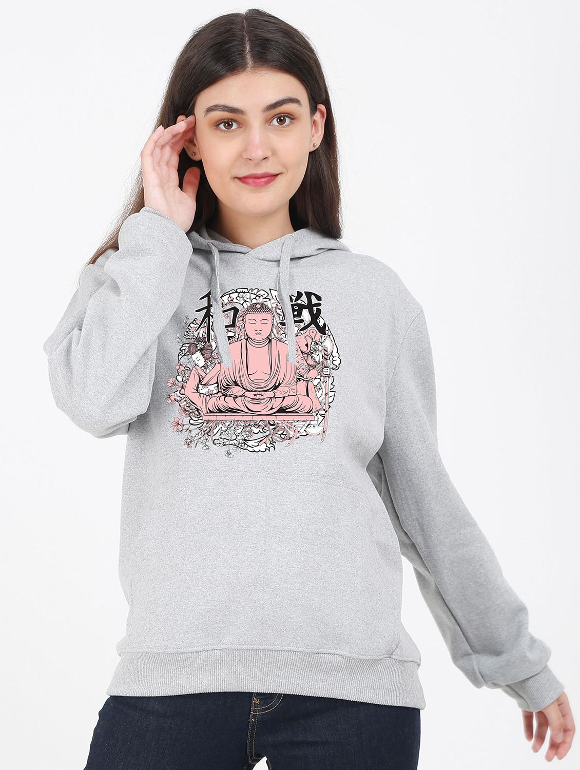 hooded neck graphic sweatshirt - 17972111 - Zoom Image - 0