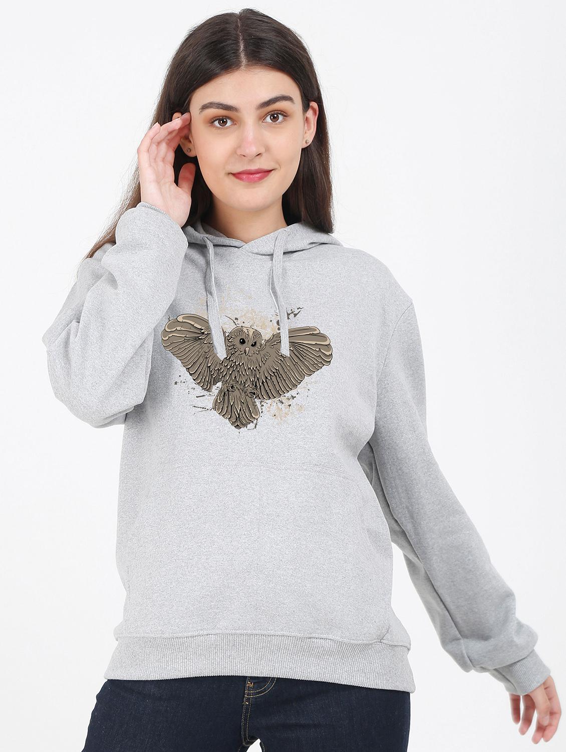 hooded neck graphic sweatshirt - 17972121 -  Zoom Image - 0