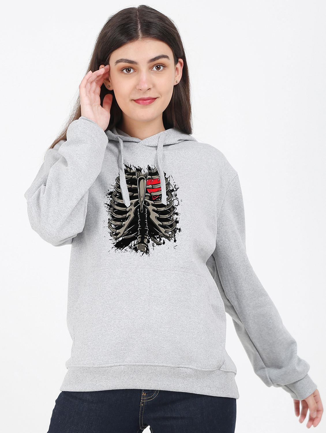 hooded neck graphic sweatshirt - 17972131 -  Zoom Image - 0