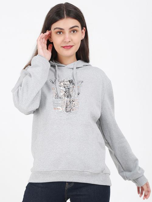 hooded neck graphic sweatshirt - 17972155 -  Standard Image - 0