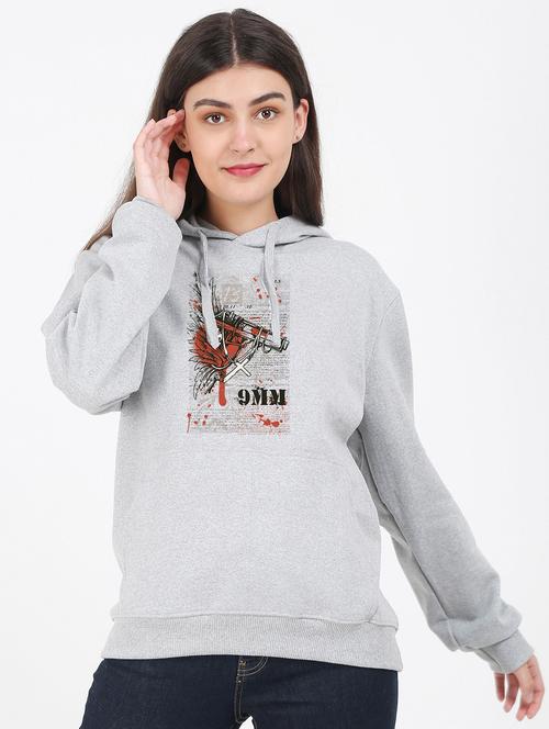hooded neck graphic sweatshirt - 17972157 - Standard Image - 0