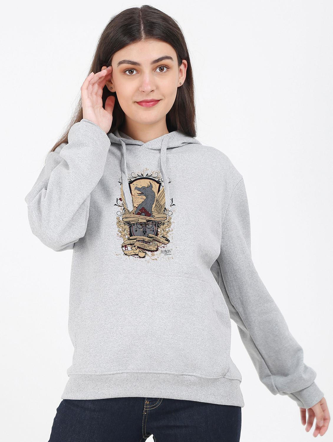 hooded neck graphic sweatshirt - 17972165 -  Zoom Image - 0