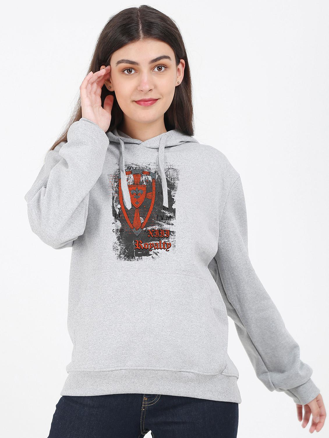 hooded neck graphic sweatshirt - 17972166 -  Zoom Image - 0