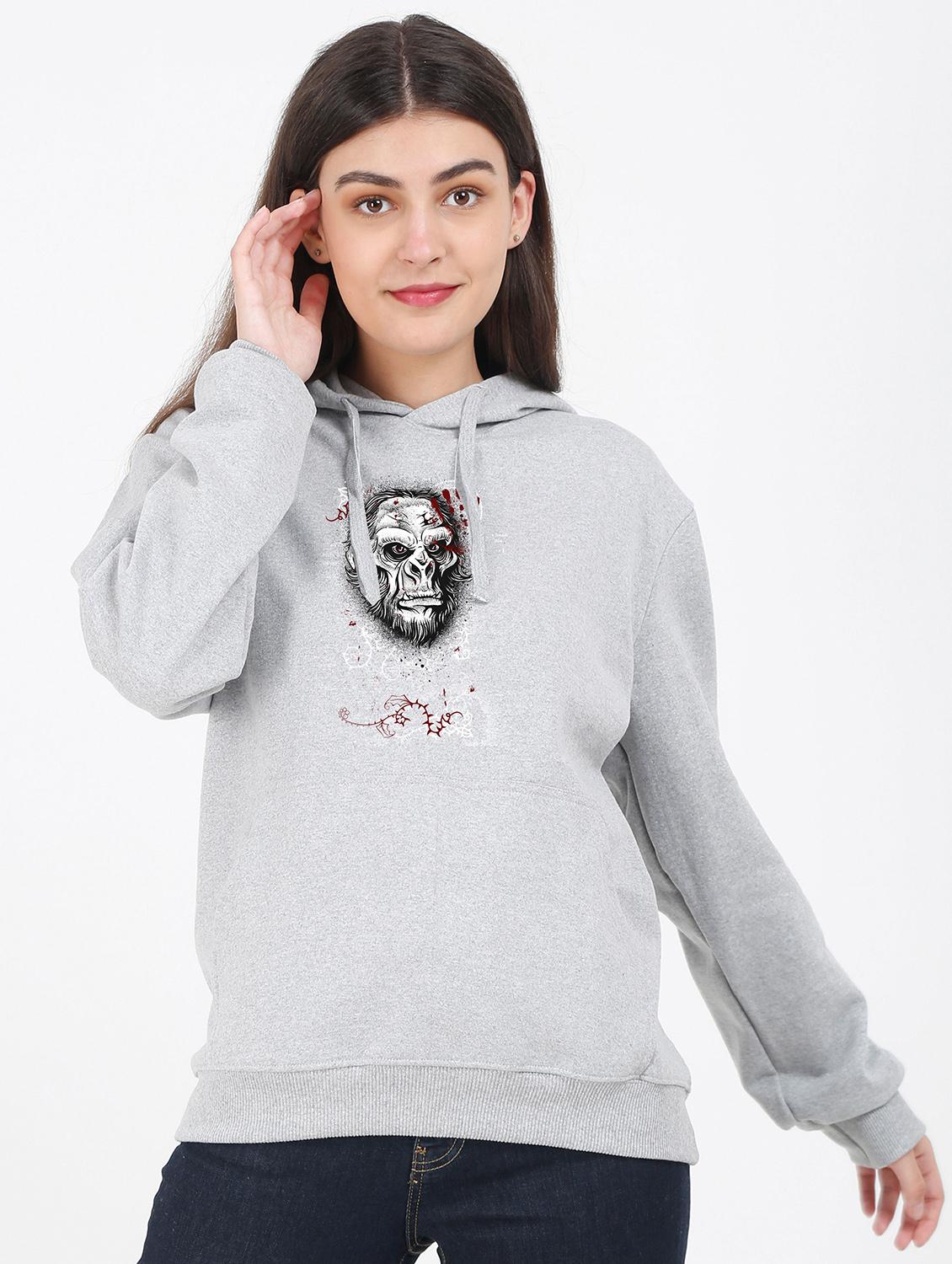 hooded neck graphic sweatshirt - 17972173 - Zoom Image - 0