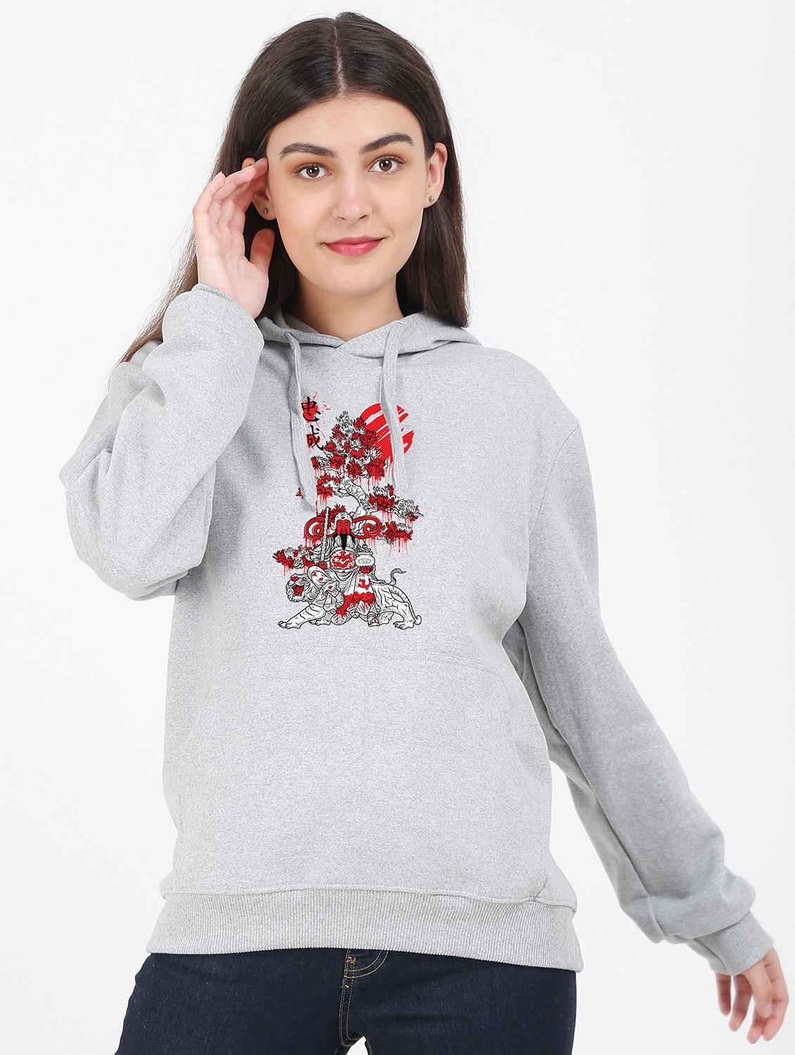 hooded neck graphic sweatshirt - 17972178 - Zoom Image - 0