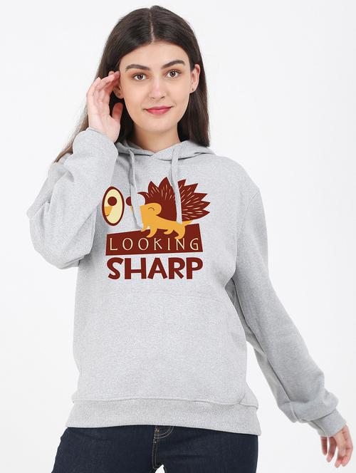 hooded neck graphic sweatshirt - 17972192 -  Standard Image - 0