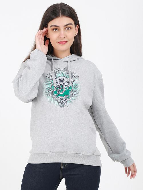 hooded neck graphic sweatshirt - 17972217 - Standard Image - 0