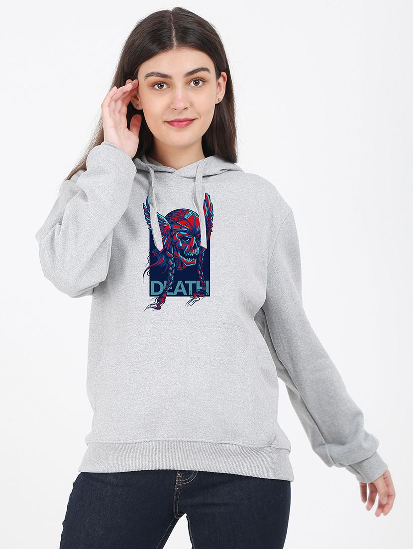 hooded neck graphic sweatshirt - 17972220 -  Zoom Image - 0