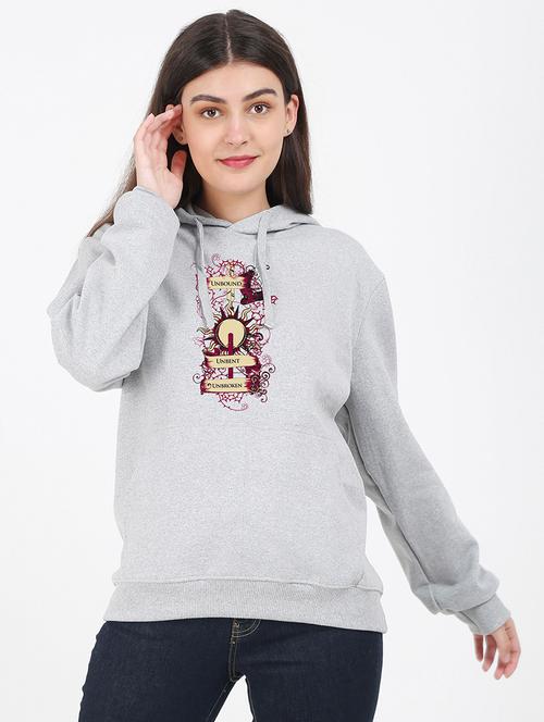 hooded neck graphic sweatshirt - 17972229 -  Standard Image - 0