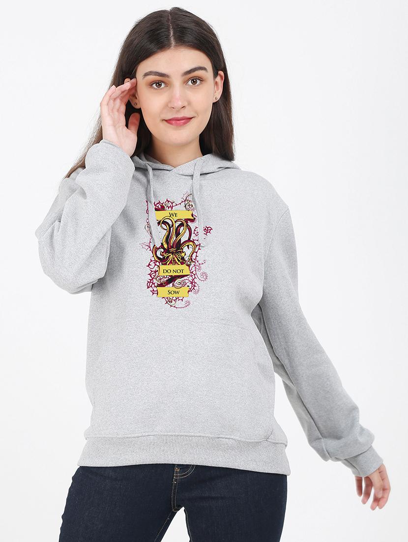 hooded neck graphic sweatshirt - 17972233 - Zoom Image - 0