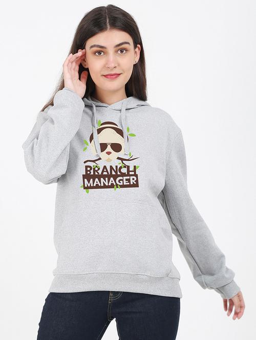 hooded neck graphic sweatshirt - 17972246 -  Standard Image - 0