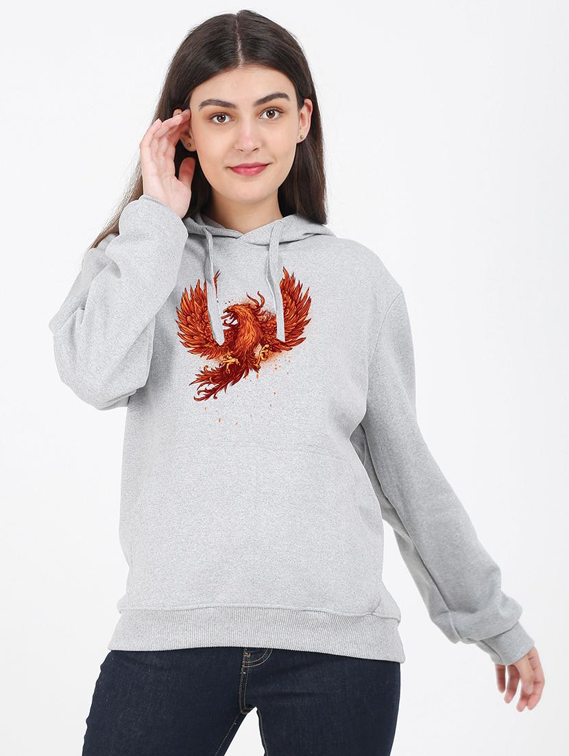 hooded neck graphic sweatshirt - 17972291 - Zoom Image - 0