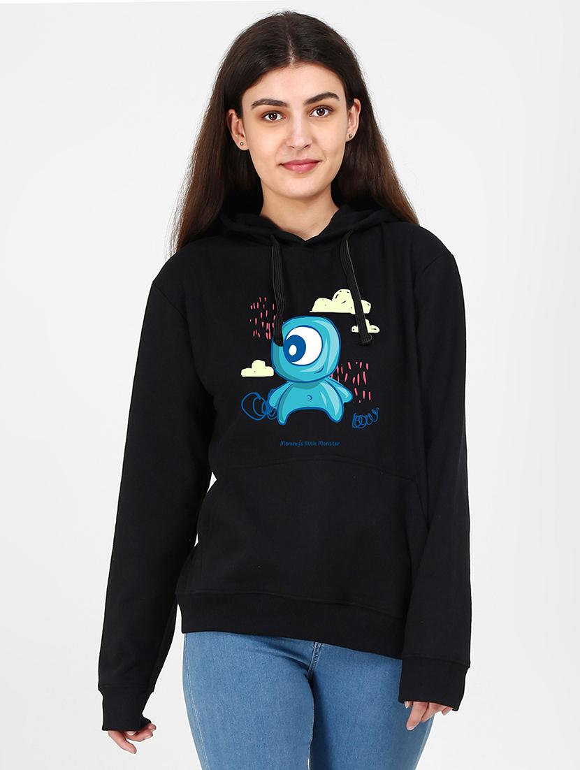 hooded neck graphic sweatshirt - 17972342 - Zoom Image - 0