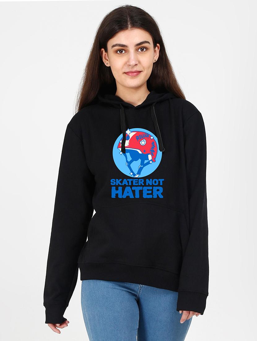 hooded neck graphic sweatshirt - 17972355 -  Zoom Image - 0