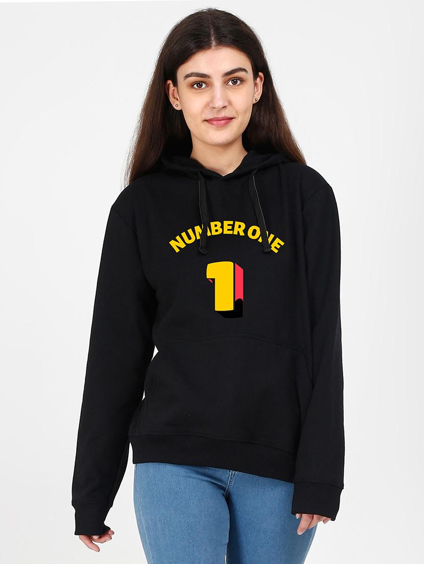 hooded neck graphic sweatshirt - 17972381 -  Zoom Image - 0