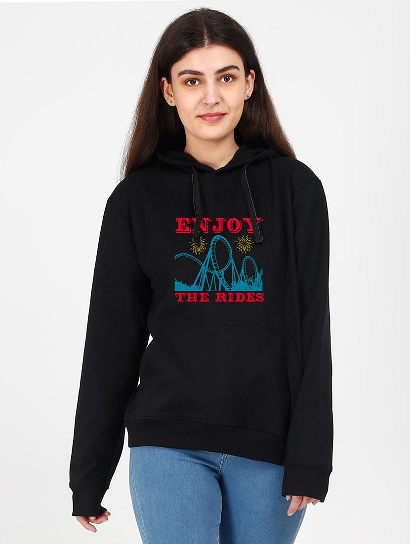 hooded neck graphic sweatshirt - 17972435 - Zoom Image - 0