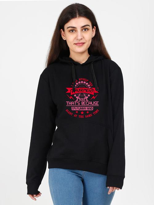 hooded neck graphic sweatshirt - 17972489 -  Standard Image - 0