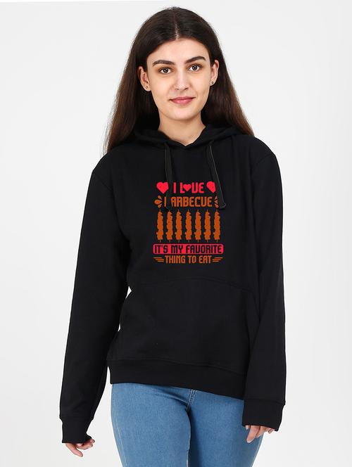 hooded neck graphic sweatshirt - 17972512 - Standard Image - 0