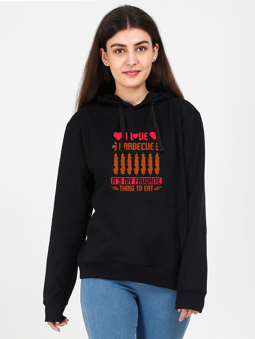 hooded neck graphic sweatshirt - 17972512 - Zoom Image - 0