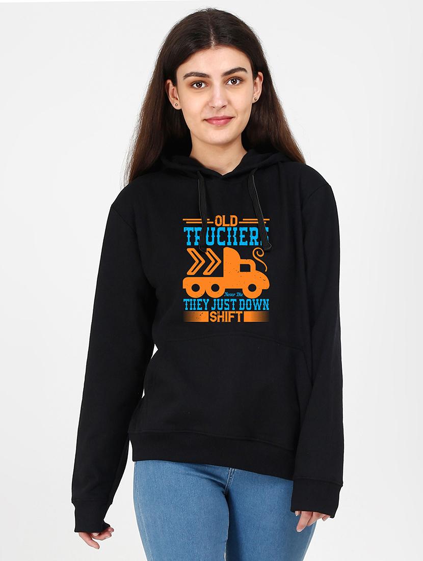 hooded neck graphic sweatshirt - 17972625 -  Zoom Image - 0