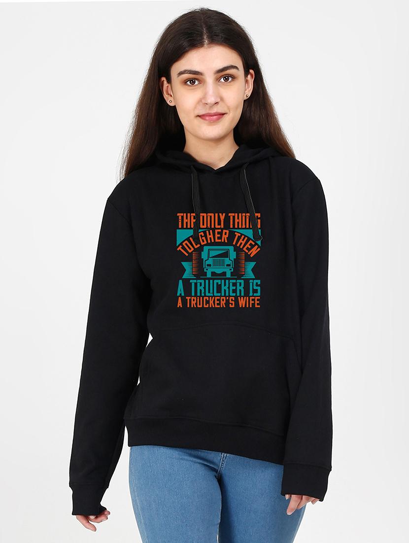 hooded neck graphic sweatshirt - 17972692 -  Zoom Image - 0