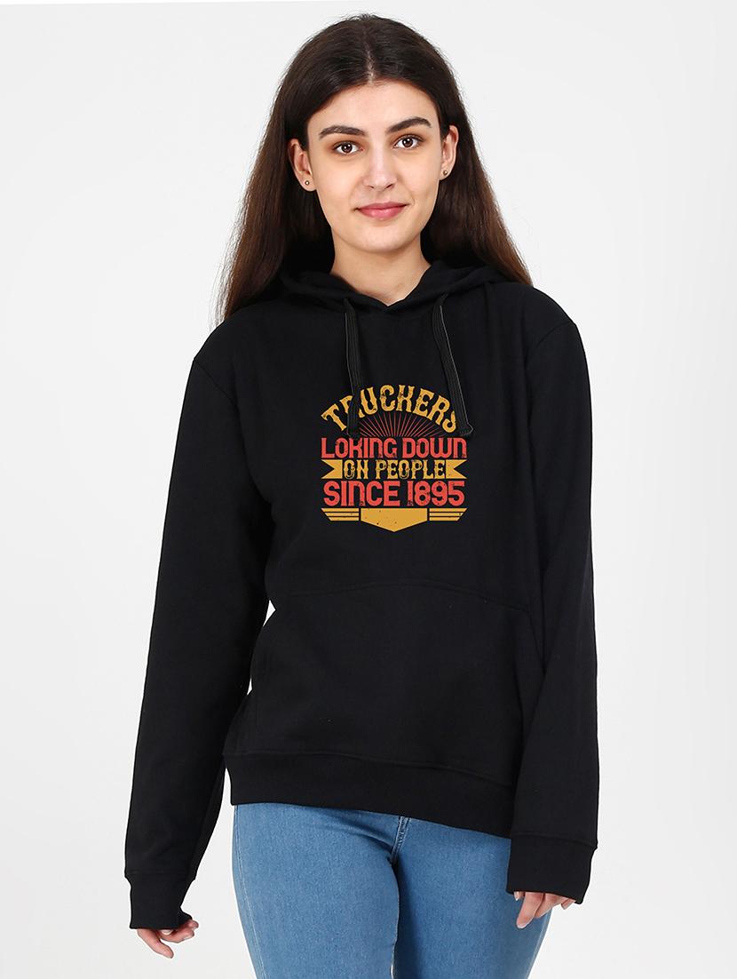hooded neck graphic sweatshirt - 17972713 - Zoom Image - 0
