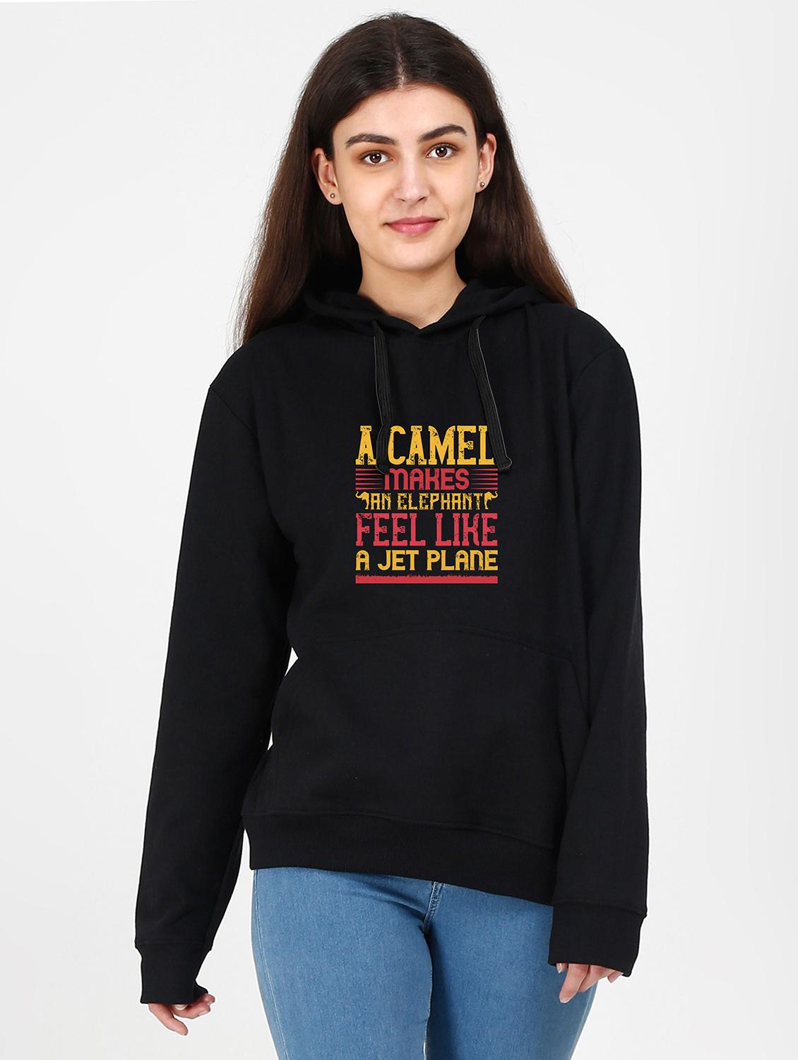 hooded neck graphic sweatshirt - 17972766 - Zoom Image - 0