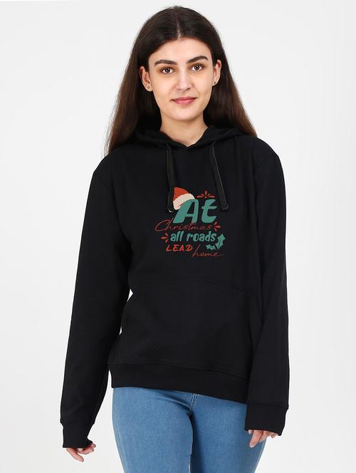 hooded neck graphic sweatshirt - 17972817 -  Standard Image - 0
