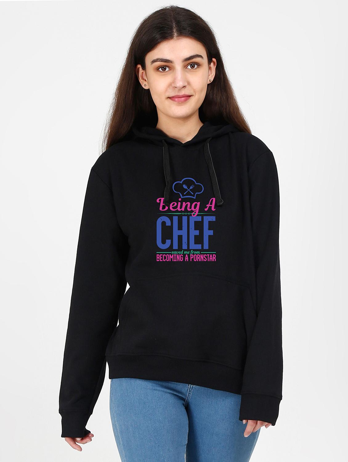 hooded neck graphic sweatshirt - 17972837 -  Zoom Image - 0