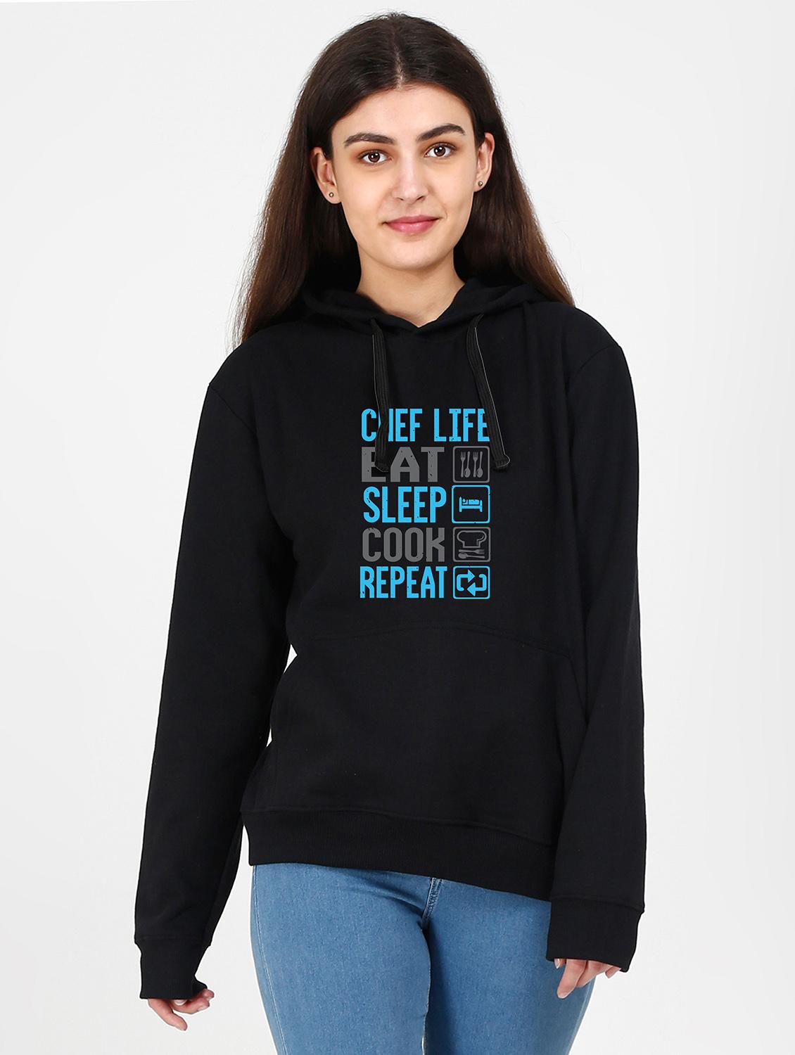 hooded neck graphic sweatshirt - 17972853 -  Zoom Image - 0