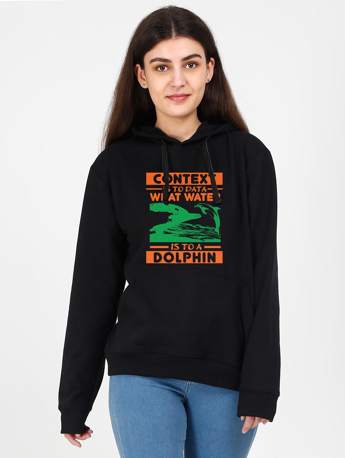 hooded neck graphic sweatshirt - 17972874 -  Zoom Image - 0
