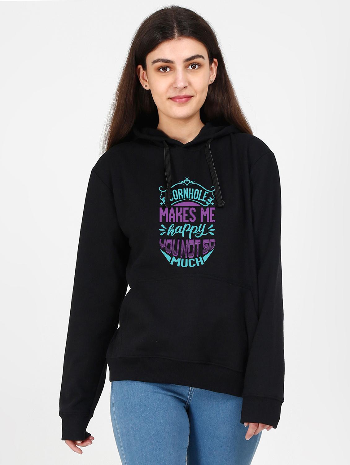 hooded neck graphic sweatshirt - 17972881 - Zoom Image - 0