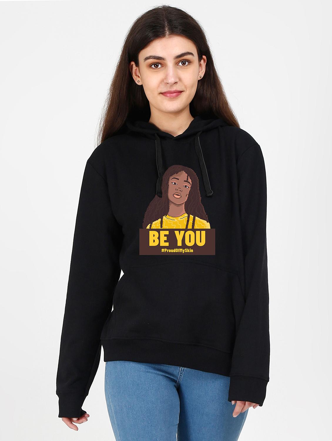 hooded neck graphic sweatshirt - 17972886 -  Zoom Image - 0
