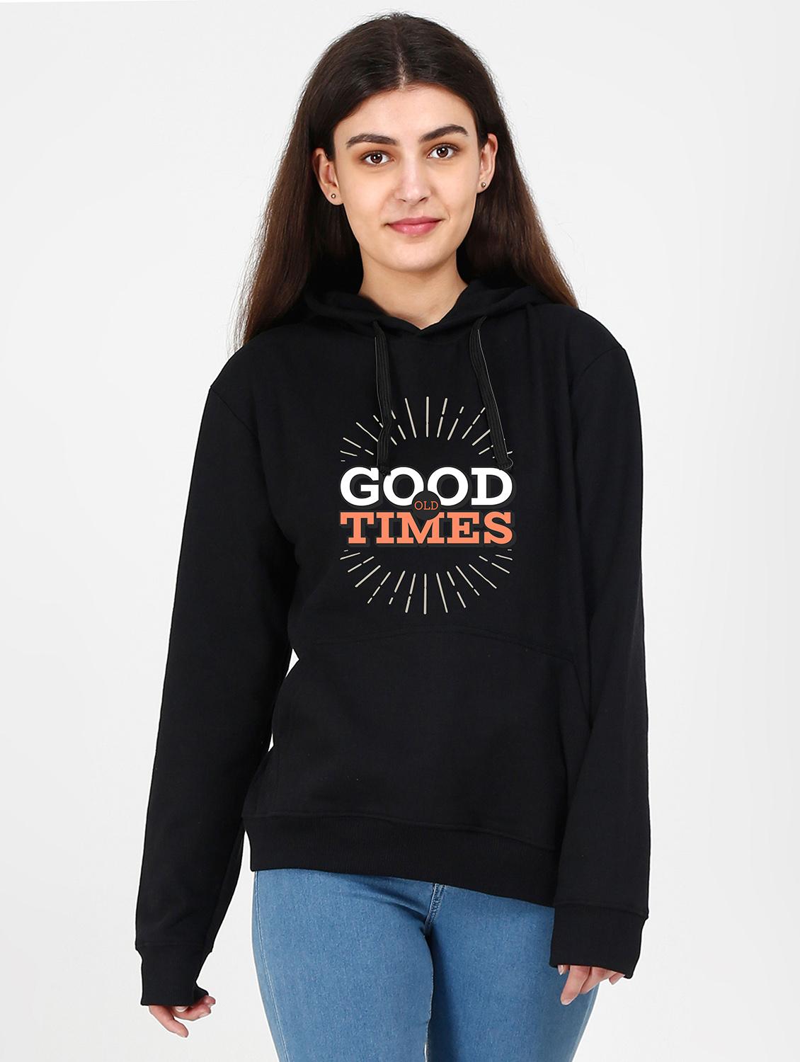 hooded neck graphic sweatshirt - 17972898 -  Zoom Image - 0