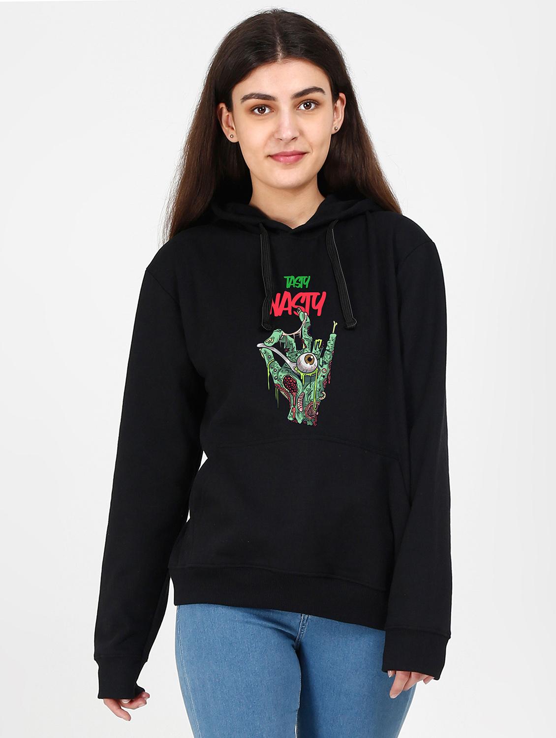 hooded neck graphic sweatshirt - 17972907 -  Zoom Image - 0